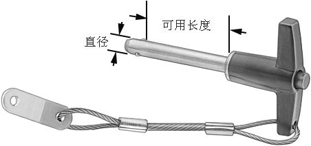 T型手柄快卸销-带系锁环