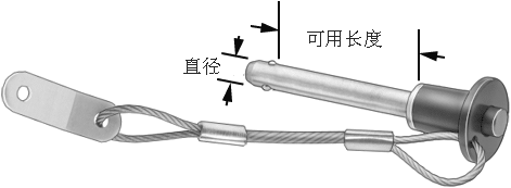 环型手柄快卸销-带系锁环
